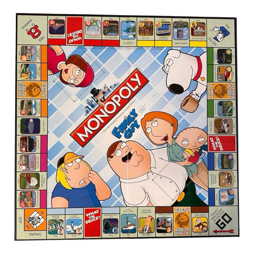 Monopoly Family Guy Collector's Edition Replacement Game Board 2010
